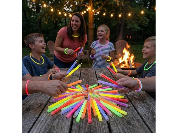 Fun Express Bulk Glow Stick Bracelets and Necklaces 75 Pack