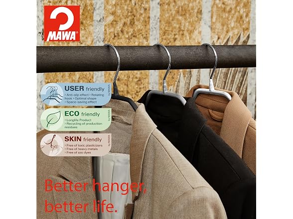 Non-Slip Metal Clothing Hanger for Suits