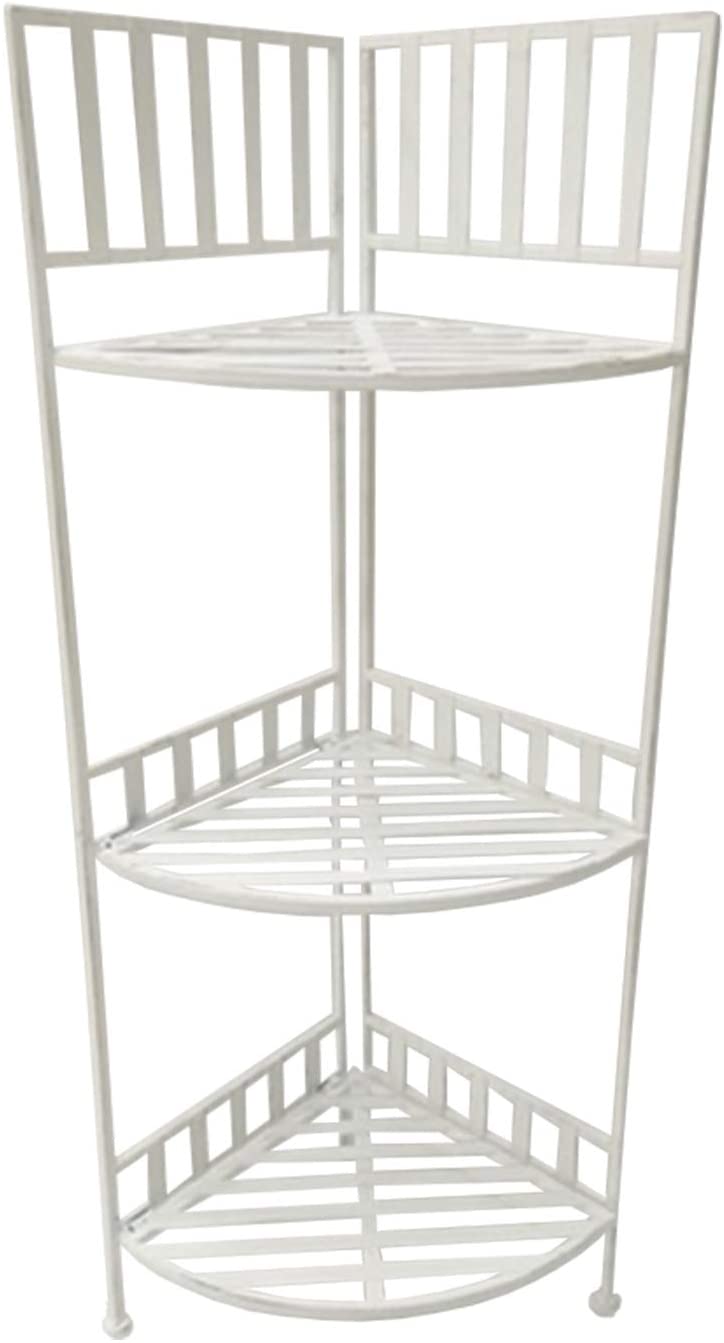 40.8" Iron 3 Tier Corner Shelf - Gallery 2