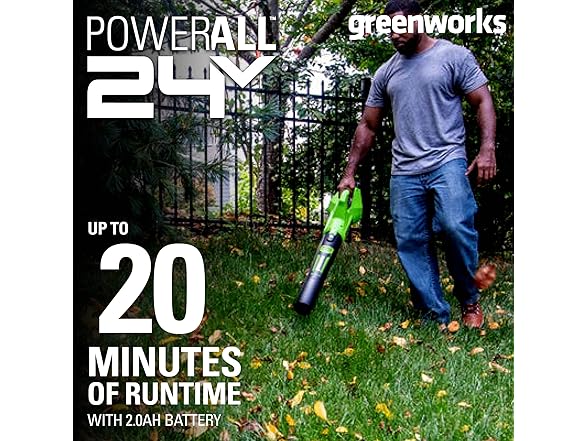 Greenworks 24V Cordless Axial Leaf Blower