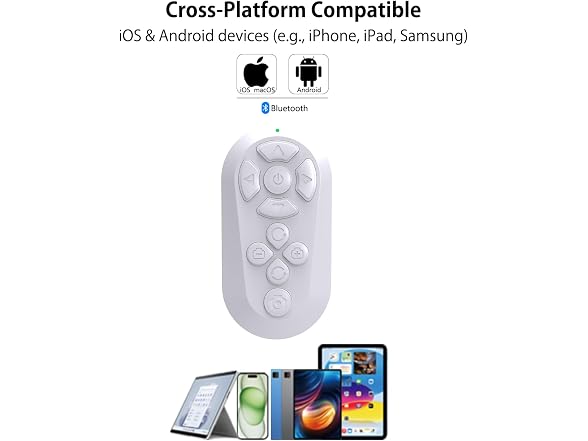 ZOZVO Wireless Remote Controller White