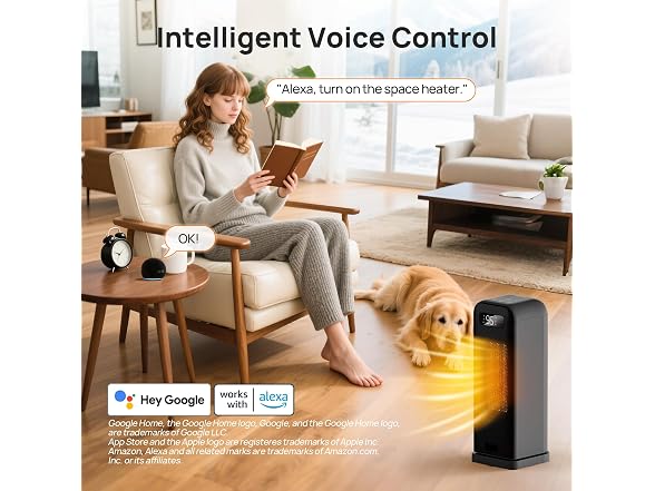 FLANUR 16 Inch Electric Space Heater