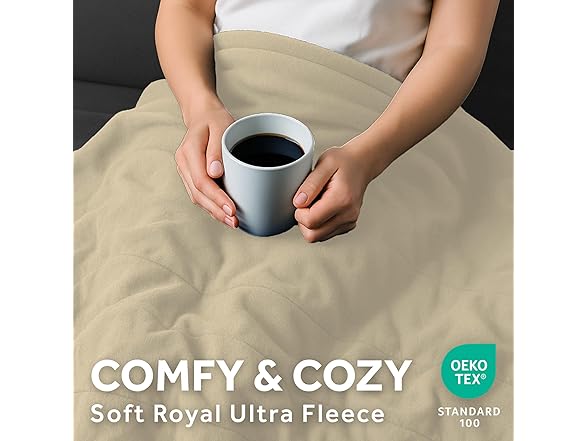 Sunbeam Royal Ultra Fleece Heated Electric Blanket Queen