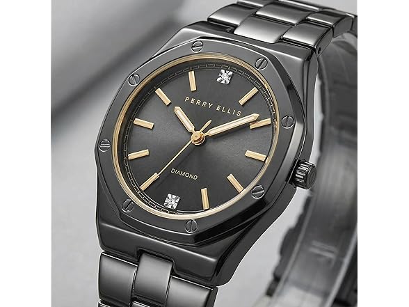 Perry Ellis Ultra Slim Watch Octagon Dial