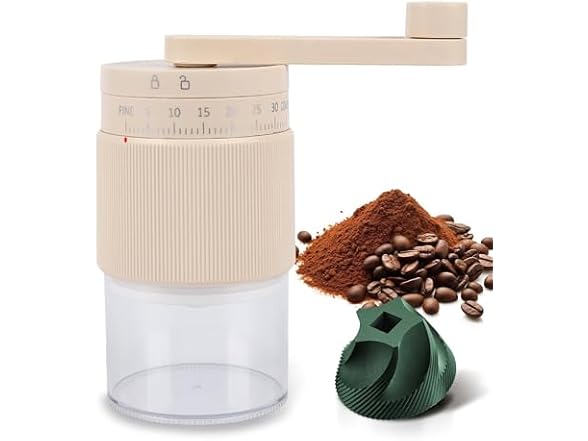 NANSPATH Manual Coffee Grinder, Burr