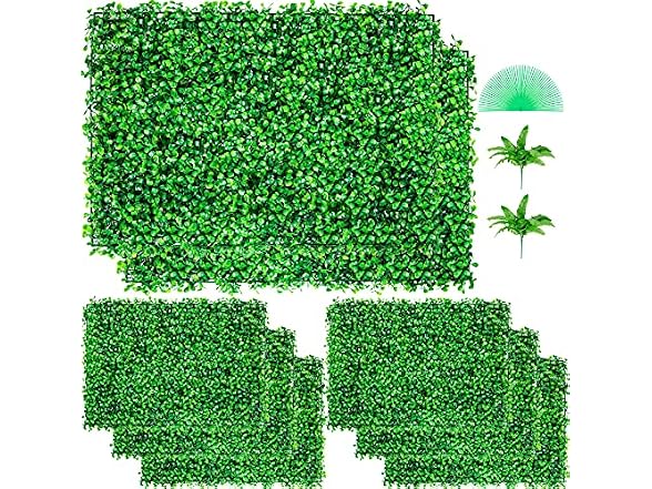 Artificial Boxwood Panel 8pcs Boxwood Hedge Wall