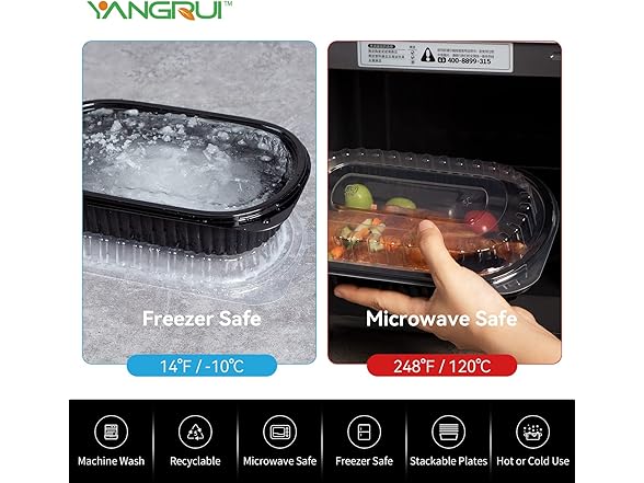 45 Pack Reusable To Go Food Containers