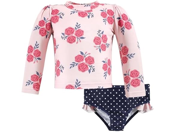Hudson Baby Unisex Swim Rashguard Set