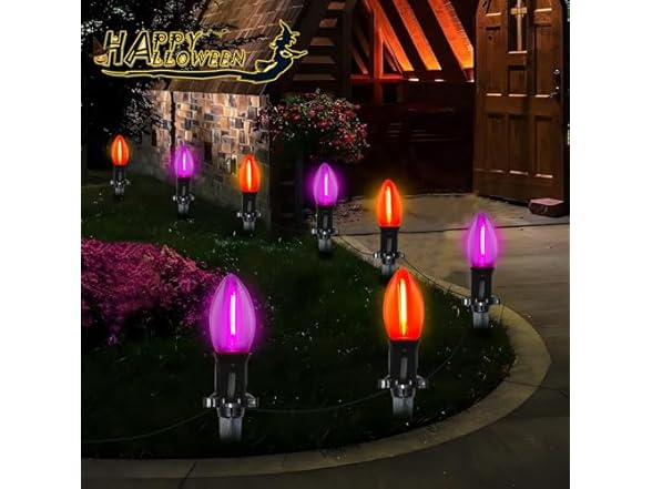 19.5Ft LED Halloween Pathway Lights Outd