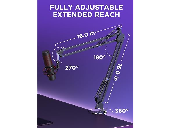 InnoGear Mic Stand Boom Arm Desk