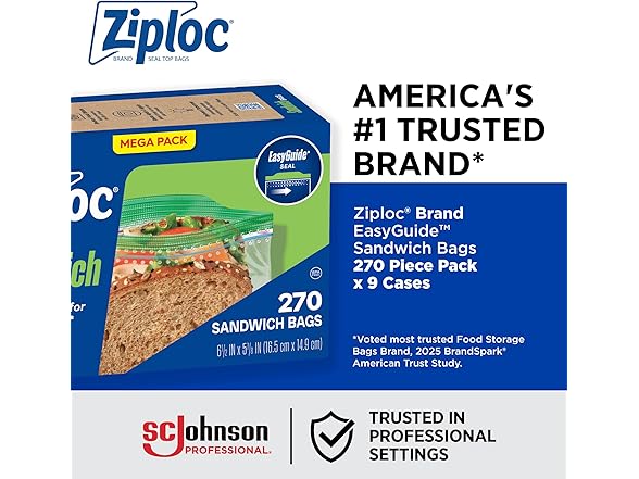 Ziploc Ziploc Sandwich and Snack Bags, Easy Ope