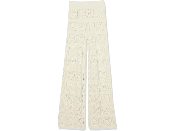 The Drop Women Diza Pull Flare Leg Crochet Pant - Gallery 9