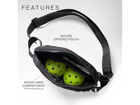 JOOLA Everyday Belt Bag Compact Pickleball Crossbody - Gallery 3