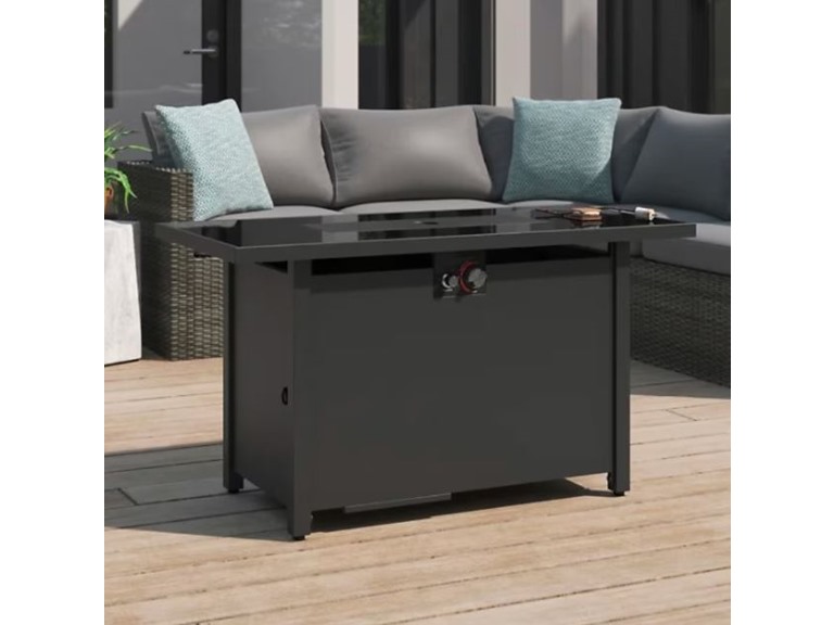 Mondawe 43-in W Black  Fire Pit Table