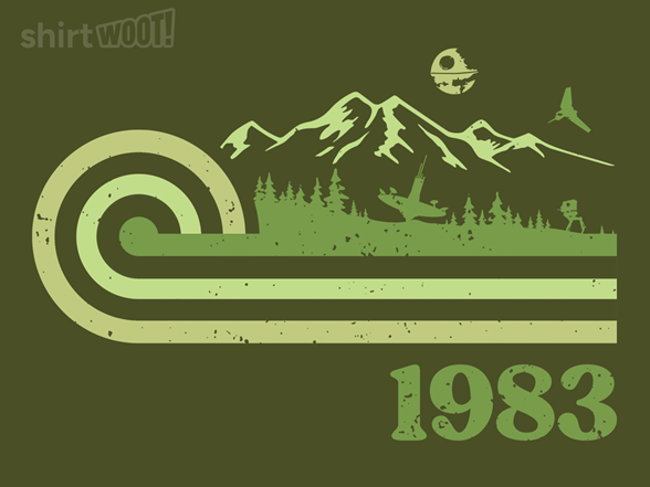 Retro Vintage Forest Moon