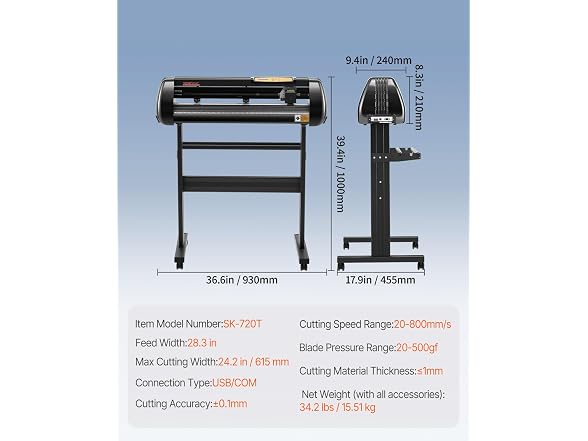 Vinyl Cutter Offline 28in / 720mm Vinyl Plotter