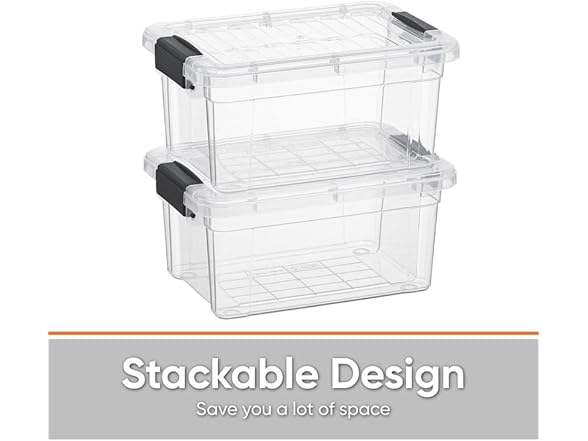Superio Clear Storage Box 3.5 Quart 36 Pack