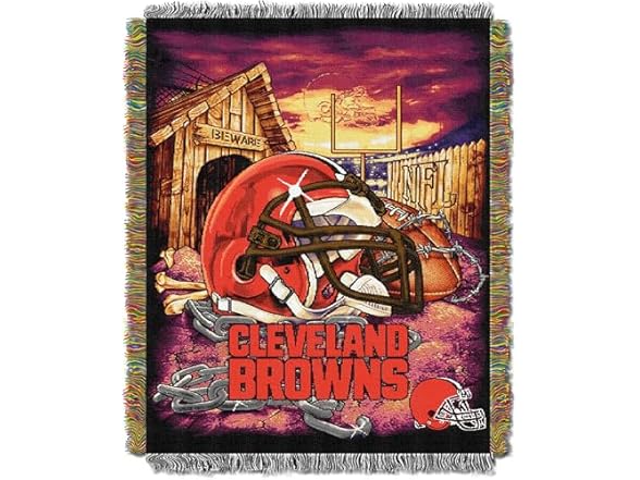 CLEVELAND BROWNS Home Field Advantage Woven Tapestry