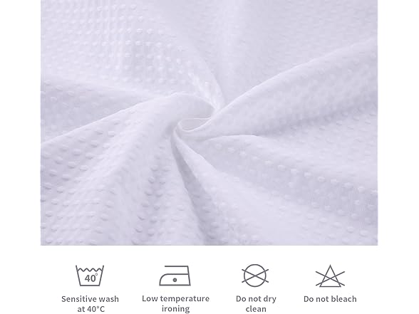 LaCyan 3 in 1 Waterproof Waffle Weave Shower Curtain