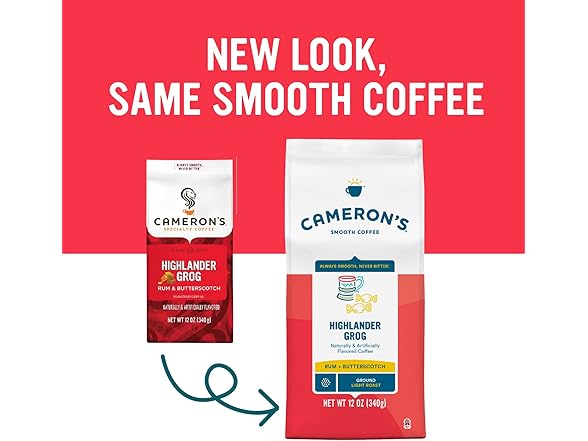 Cameron's Highlander Grog Coffee, 12oz