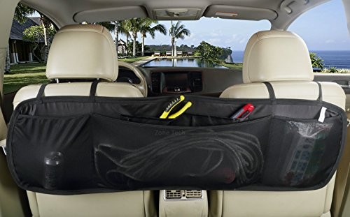 Zone Tech Black Large Flat Back Seat Organizer - Gallery 4