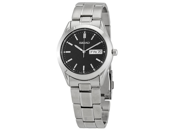 Seiko Essentials Quartz Black Dial Men's Watch