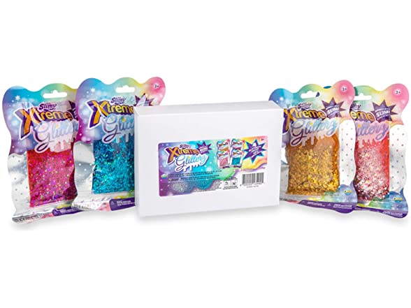 Orb Slimy Xtreme Glitterz, 4 Pack