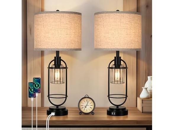 VerRon 29" Tall Set of 2 Table Lamps