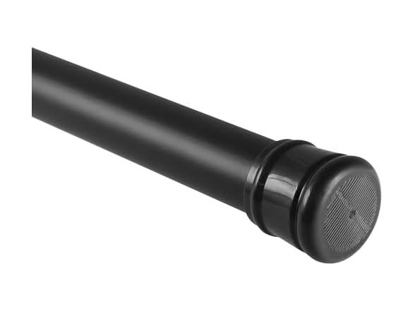 Design House Tension Shower Rod, 36-63", Matte Black