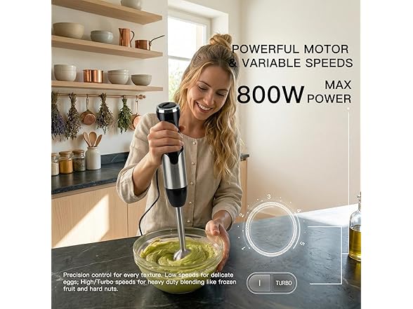 MEGAWISE 5-in-1 Hand Immersion Blender Set