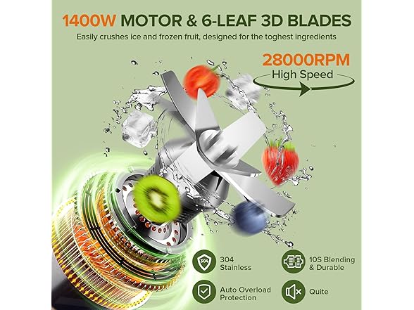 PSIIDAN W0056 Blender for smoothies