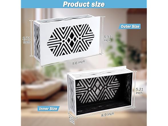 Decorative Doorbell Chime Box White