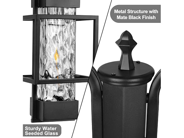 PARTPHONER Outdoor Lamp Post 2-Head