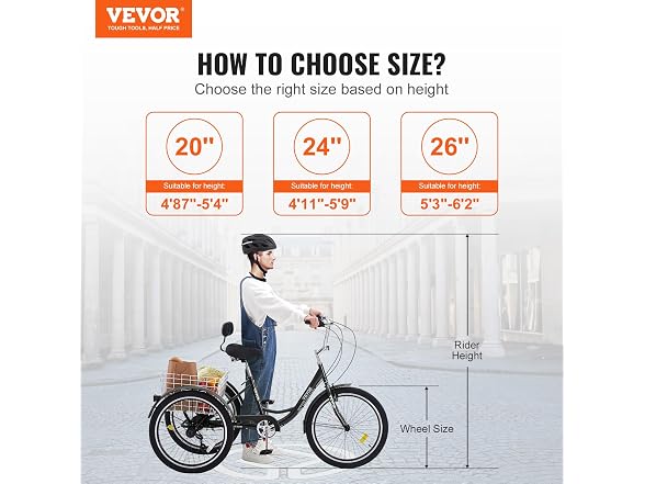 Adult Tricycles Bike, 7 Speed Adult Trikes