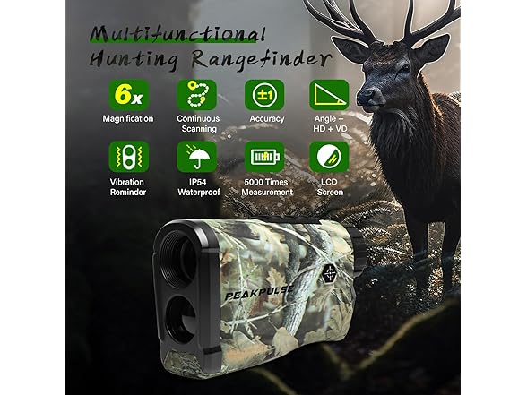 PEAKPULSE Hunting Range Finder | 1400 Yd