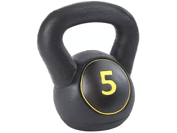 US Weight Plastic Kettlebell Set, 5/10/15 lb