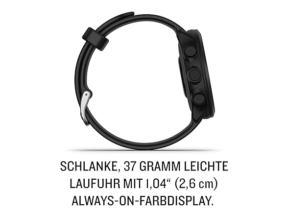 Garmin Forerunner 55 GPS Running Smartwatch, Black (Open Box)