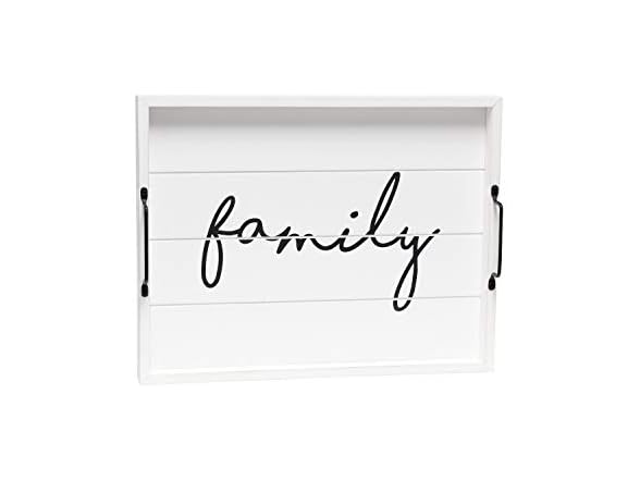 Elegant Wood Serving Tray 15.5x12