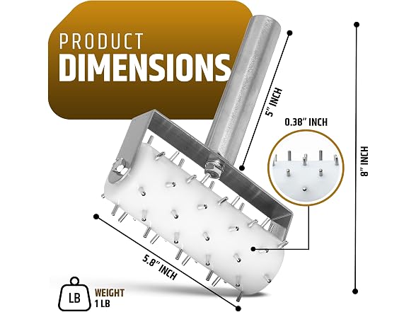 Professional Stainless Steel Pizza Dough Docker Roller