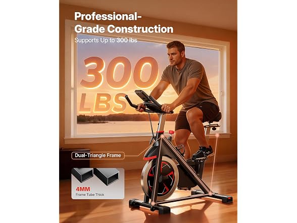 MERACH Red Magnetic Exercise Bike