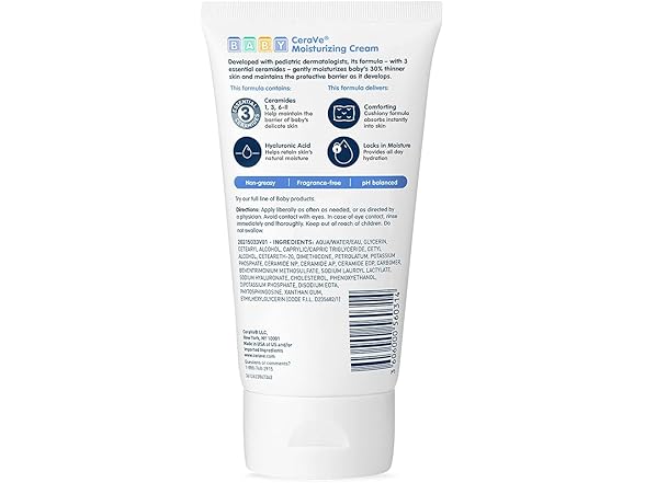 CeraVe Baby Moisturizing Cream 5 Ounce