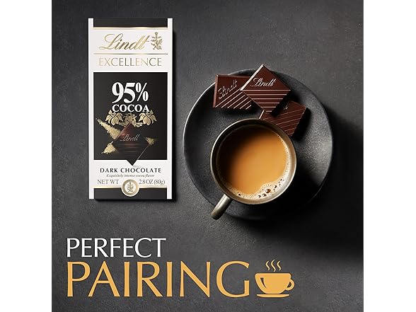 1CT Lindt 95% Cocoa Excellence Bar, 3.5 oz.