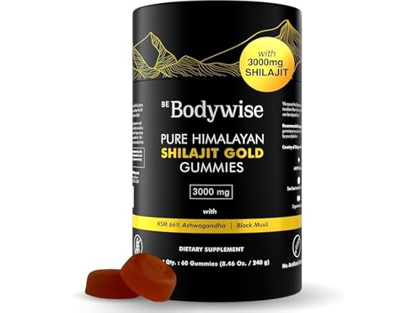 Be Bodywise Shilajit Gummies 60ct