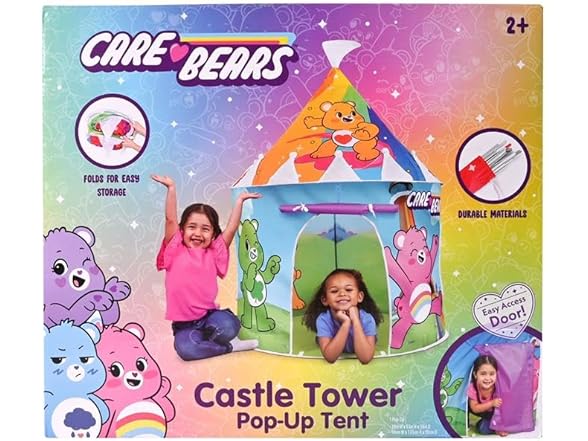 Care Bears Castle Tower Pop-Up Tent for Kids