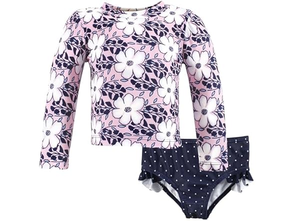 Hudson Baby Unisex Swim Rashguard Set