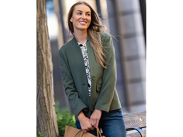 GIBSONLOOK Notch Collar Blazer for Women