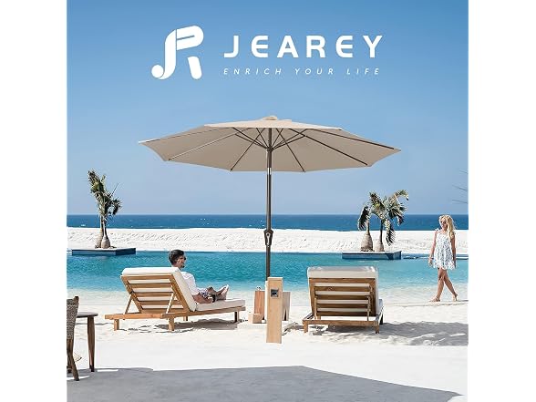JEAREY 9FT Patio Market Umbrella