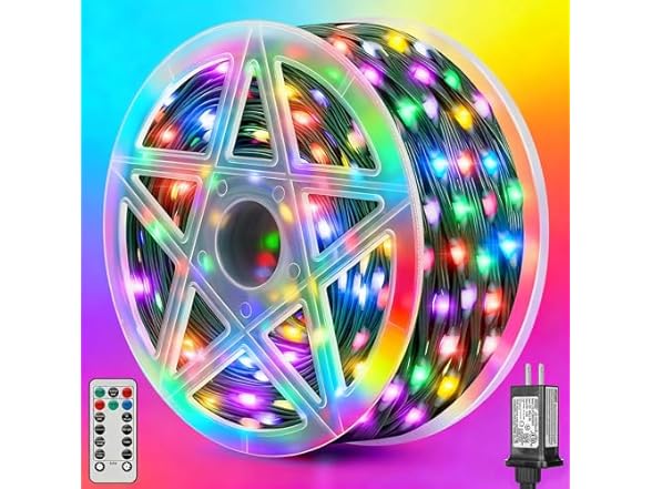 Brightever Outdoor Christmas Lights, 295FT 900 LED