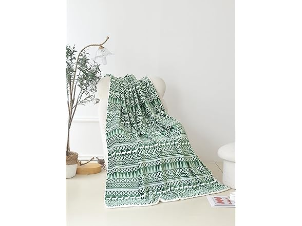 Elegant Comfort Reversible Plush Fleece Throw