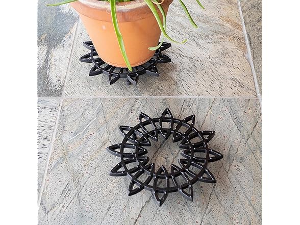 8" Flower Wrought Iron Trivet, Pack of 2